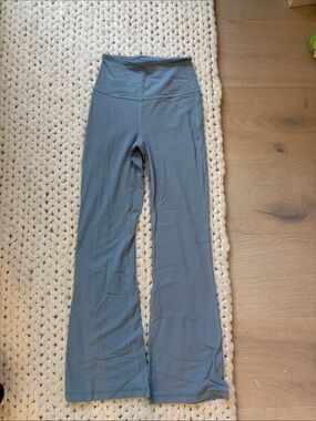 lululemon athletica flared leggings- Steel Blue